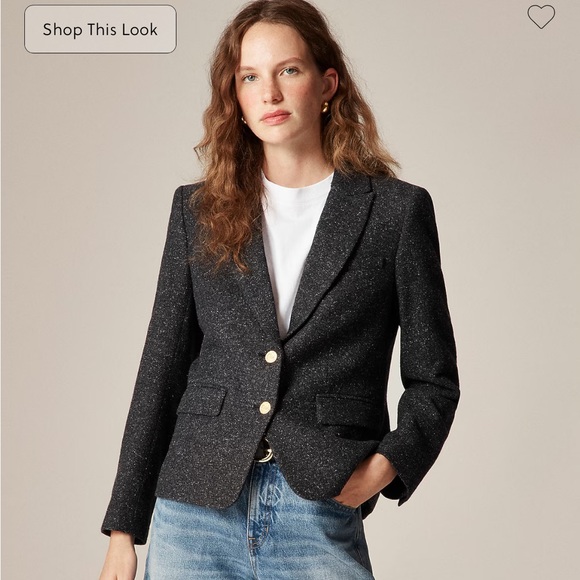 J. Crew École blazer in herringbone wool blend - Picture 5 of 14